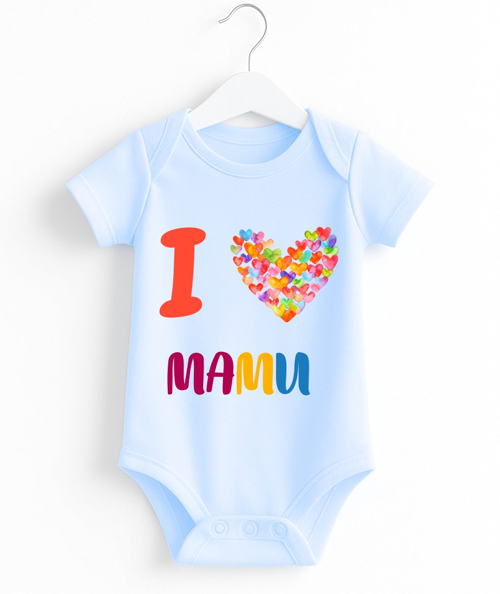 I Love Mamu Customize Baby Romper