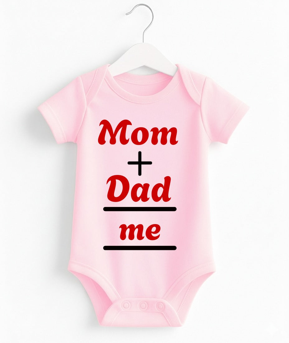 Customize Mom + Dad = Me | Baby Romper