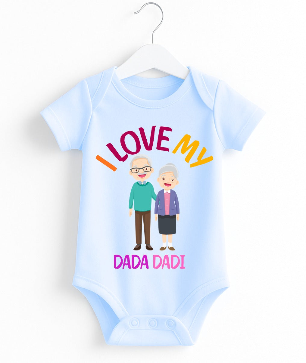 I Love My Dada Dadi Customize Baby Romper