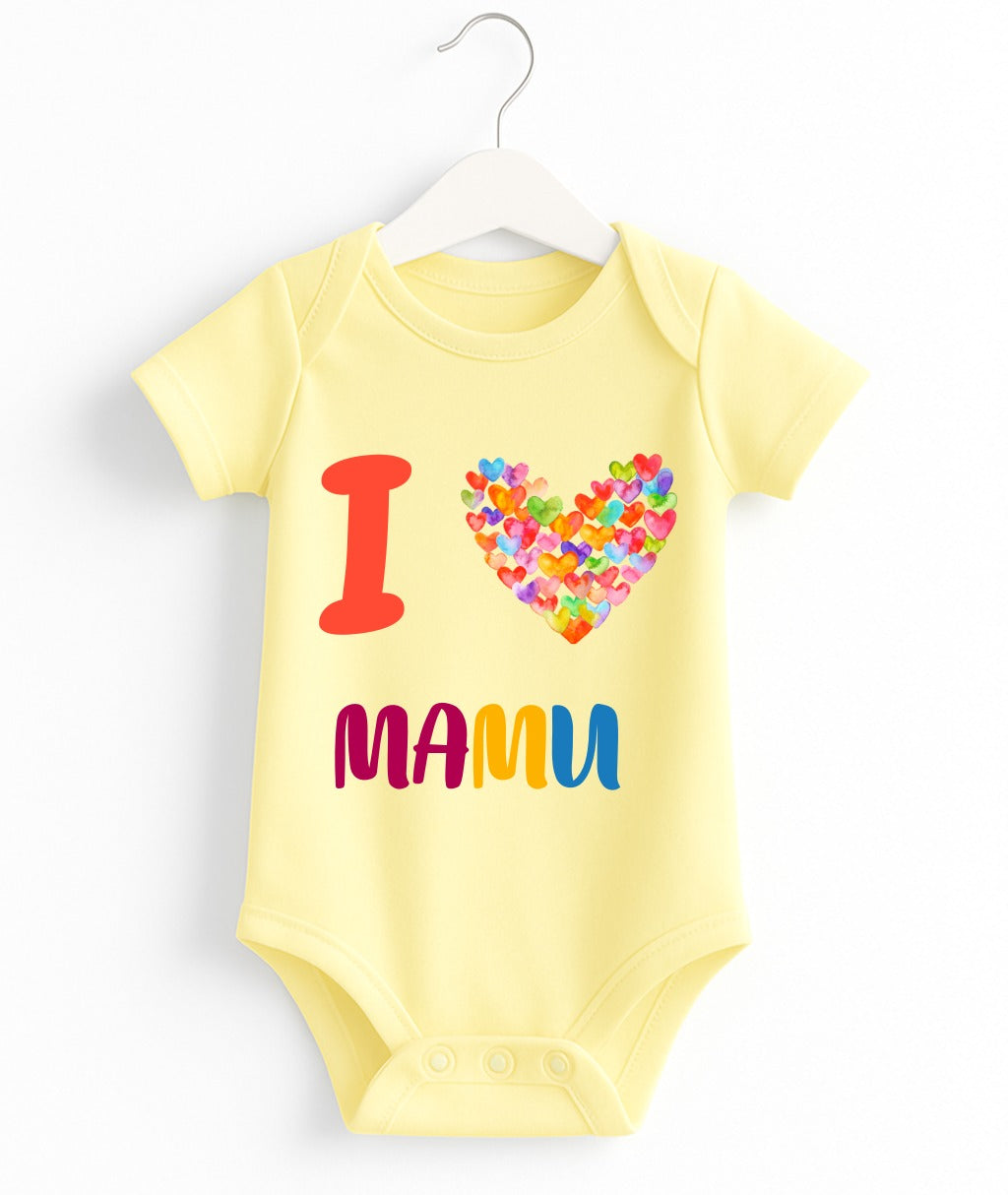 I Love Mamu Customize Baby Romper