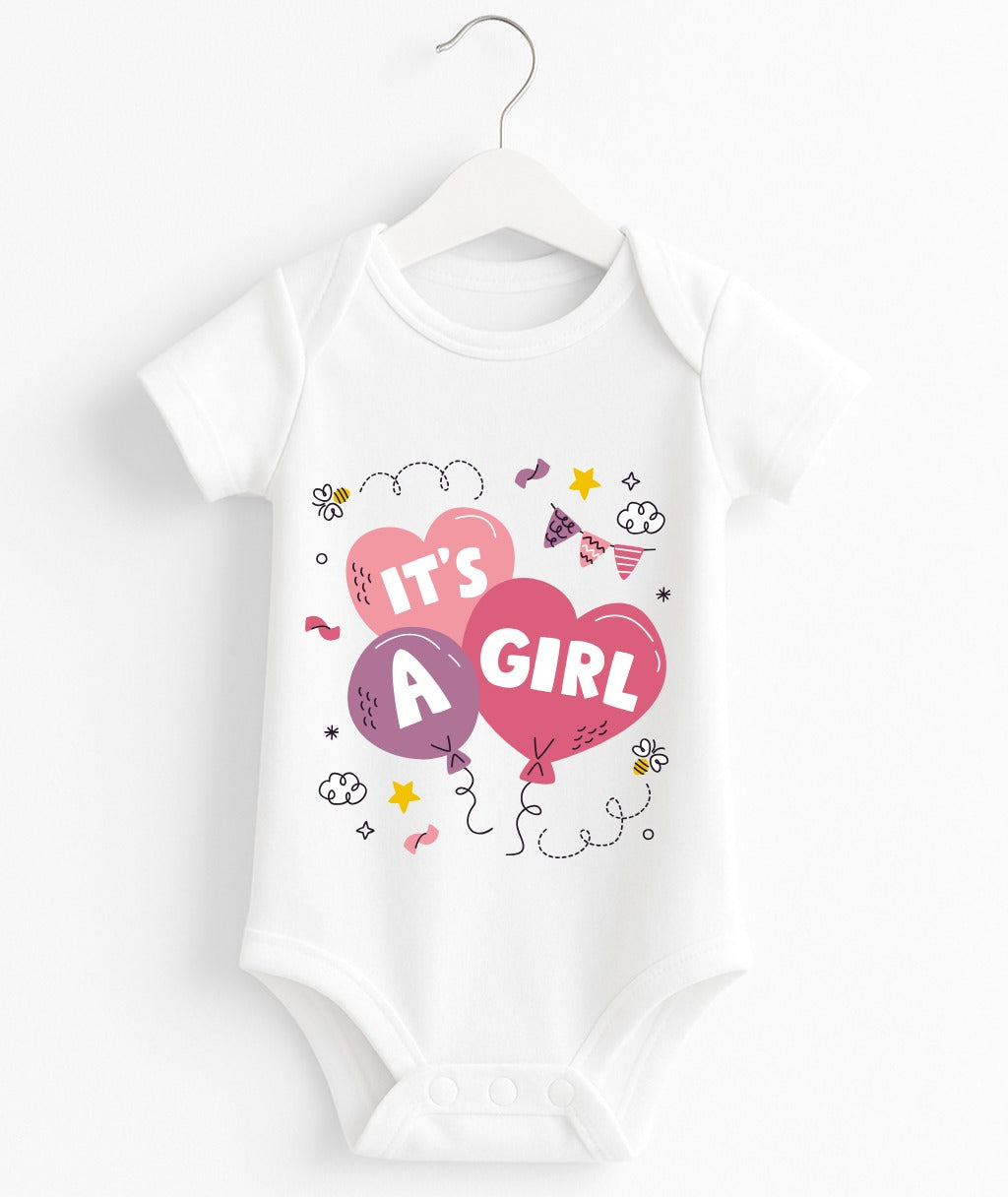 It's A Girl | Customize Baby Romper