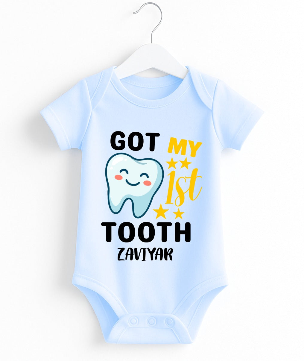 Customize 1st Tooth Baby Romper