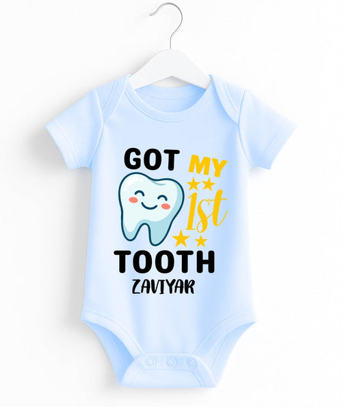 Customize 1st Tooth Baby Romper