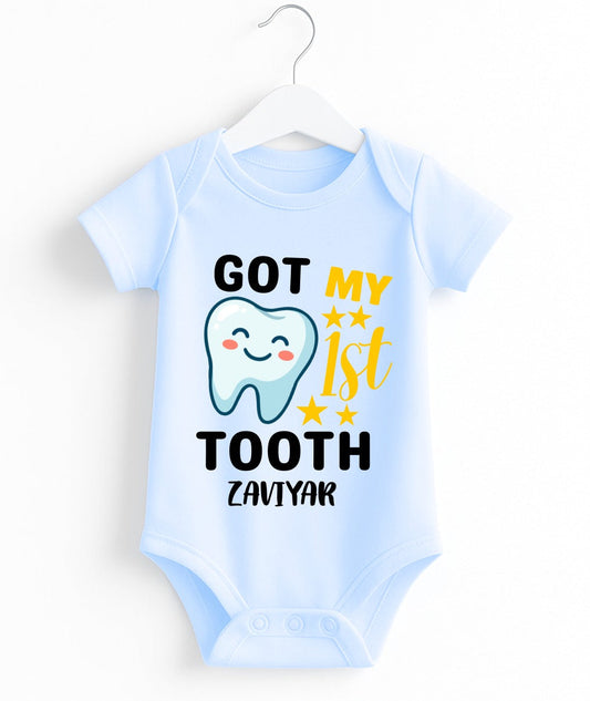 Customize 1st Tooth Baby Romper