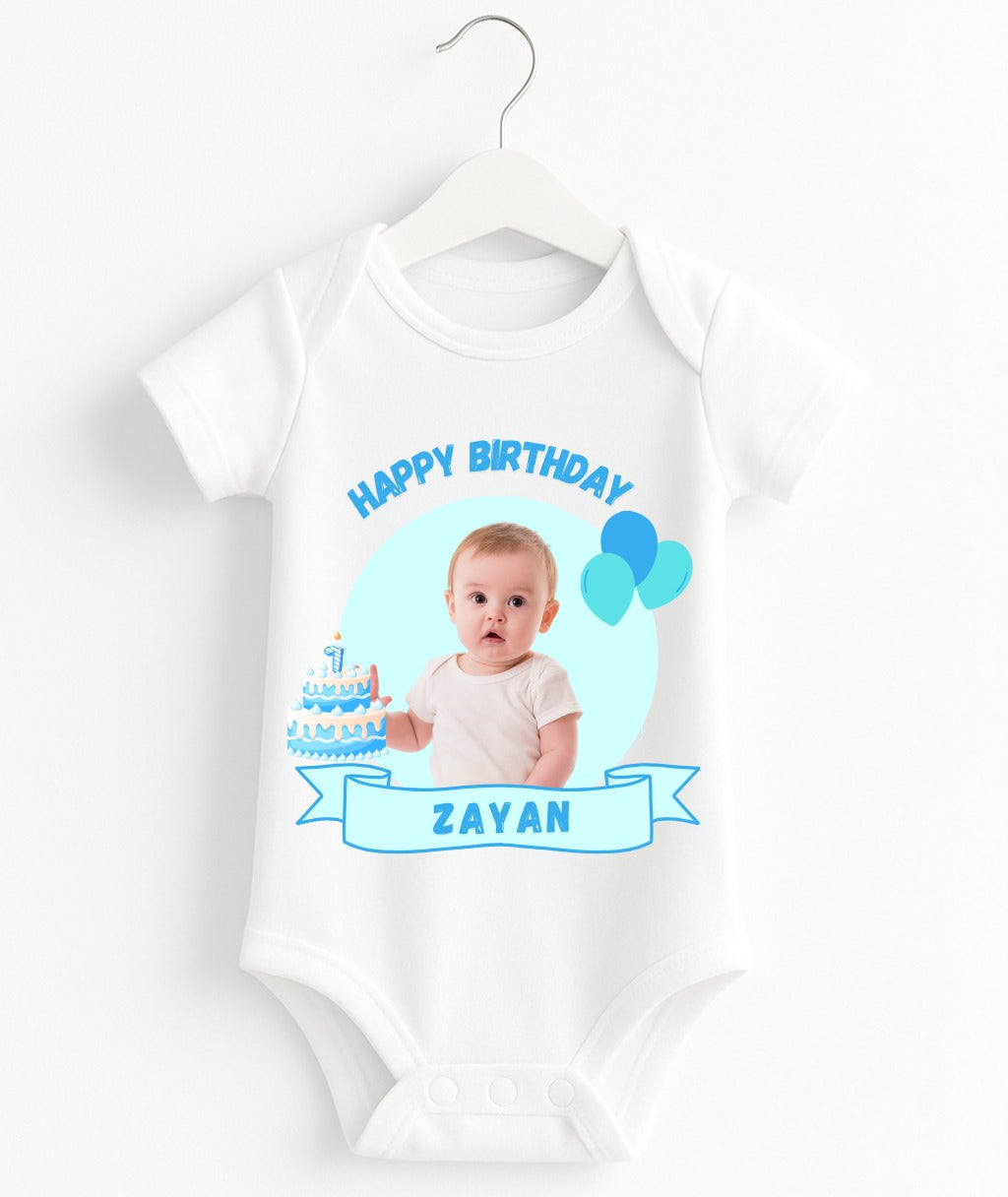 Custom Name And Pic Birthday Romper
