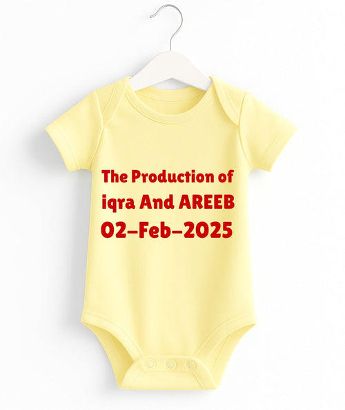 Custom Text Baby Romper