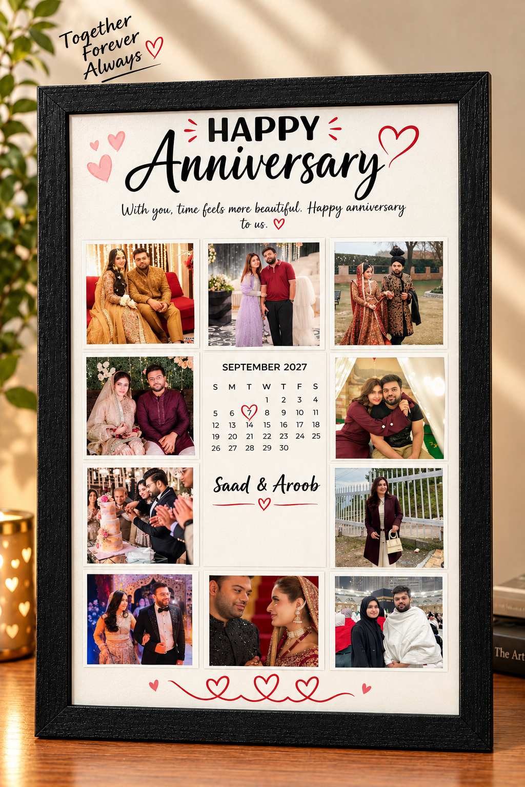 Personalized Anniversary Frame