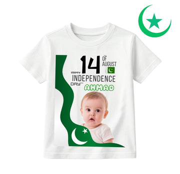 Custom Name And Pic 14 August T- Shirt