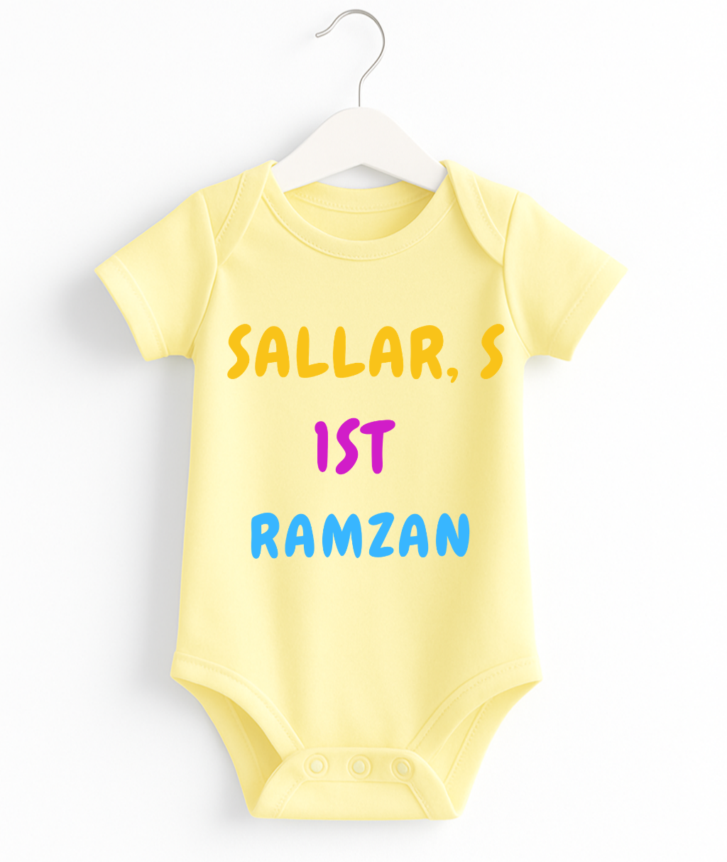 Customize  Name 1st Ramadan Romper
