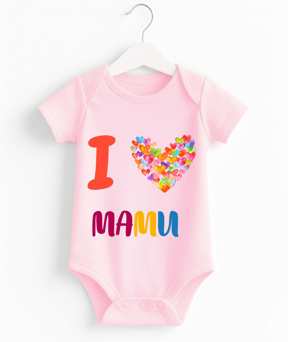 I Love Mamu Customize Baby Romper