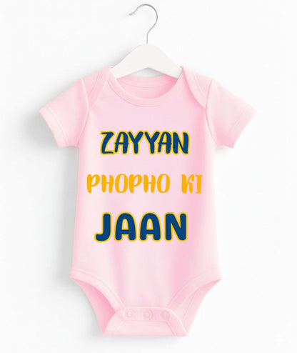 Custom Name Phopho ki Jaan Romper