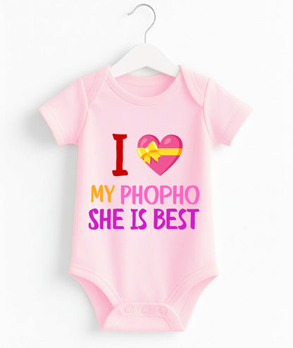 I Love My Phopho Customize Baby Romper