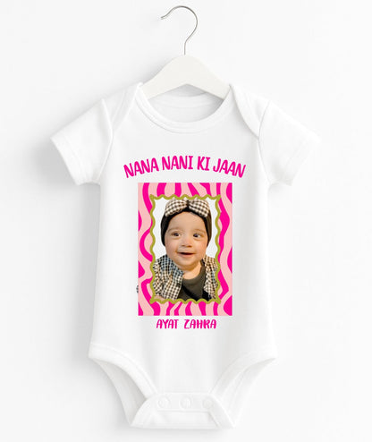 Custom Text And Pic Baby Romper