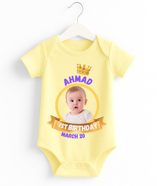 Custom Name And Pic Birthday Romper