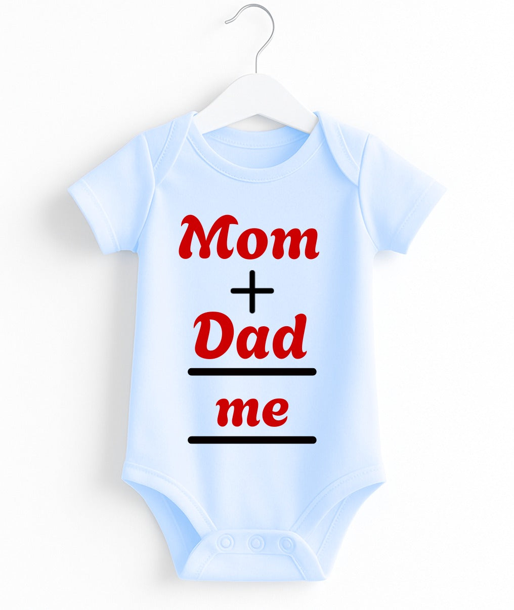 Customize Mom + Dad = Me | Baby Romper