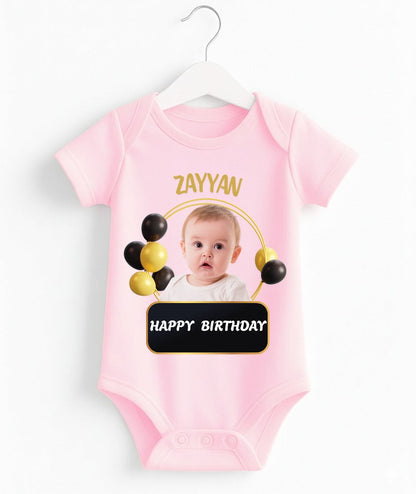 Custom Name And Pic Birthday Romper