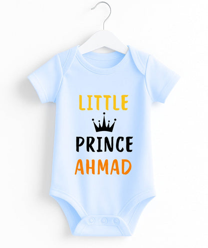 Custom Crown Name Prince Baby Romper