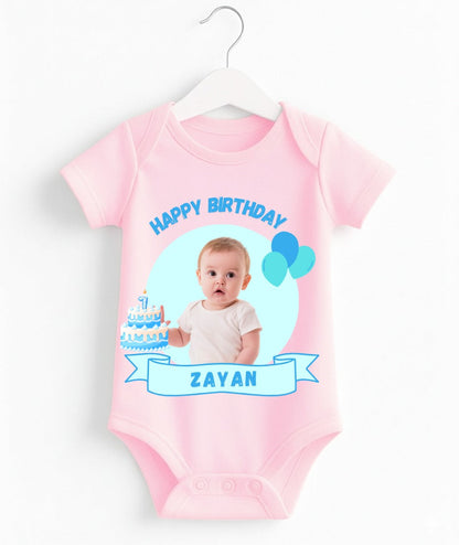 Custom Name And Pic Birthday Romper