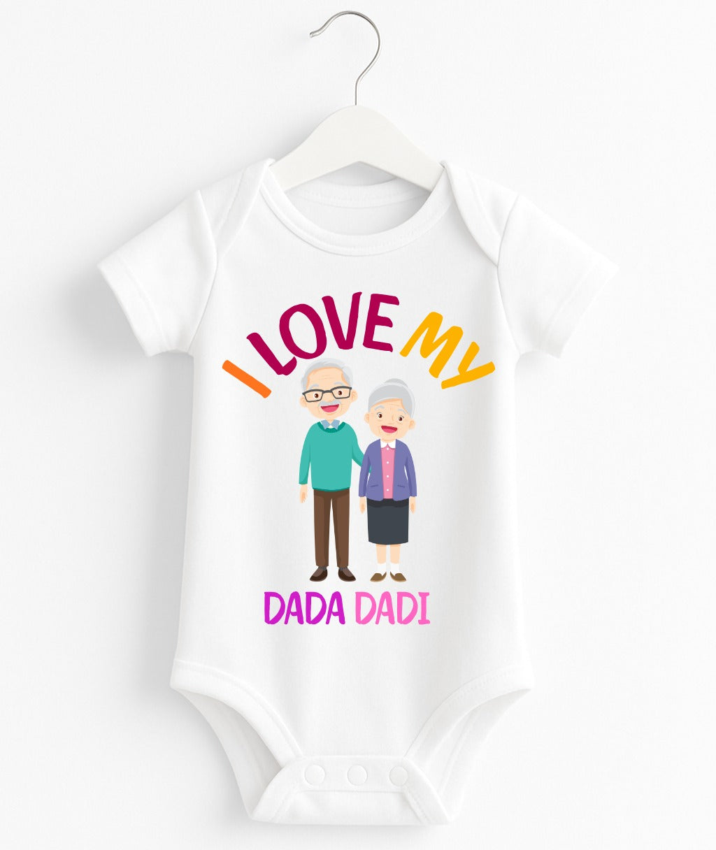 I Love My Dada Dadi Customize Baby Romper