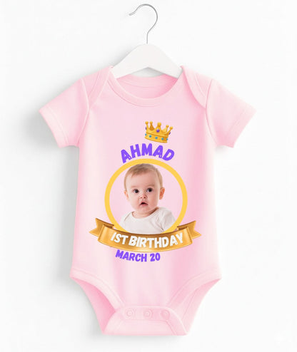 Custom Name And Pic Birthday Romper
