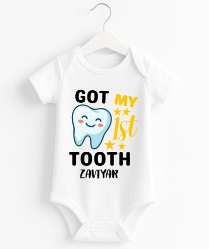 Customize 1st Tooth Baby Romper