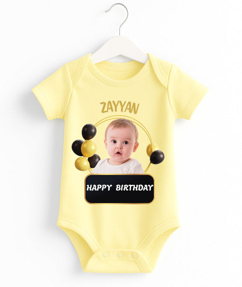 Custom Name And Pic Birthday Romper