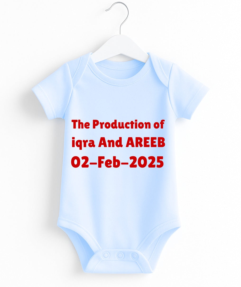 Custom Text Baby Romper