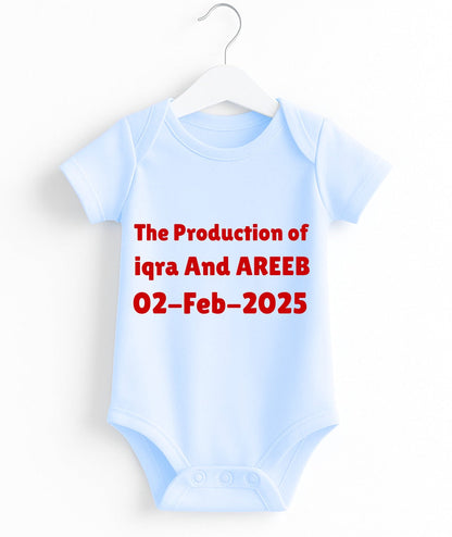 Custom Text Baby Romper