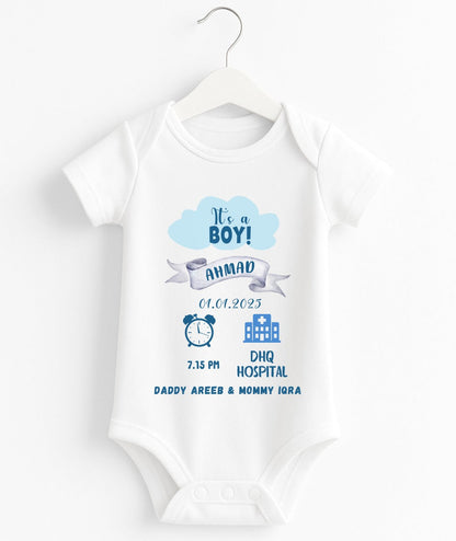 Customize Baby Boy Romper