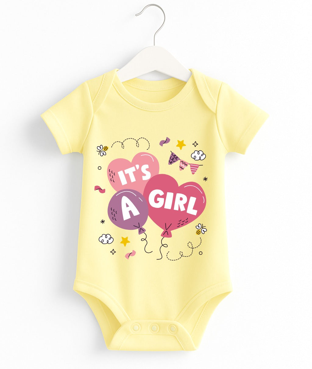 It's A Girl | Customize Baby Romper