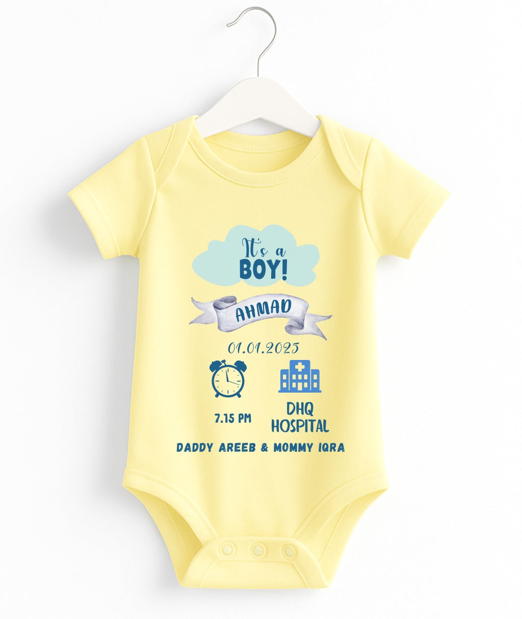 Customize Baby Boy Romper