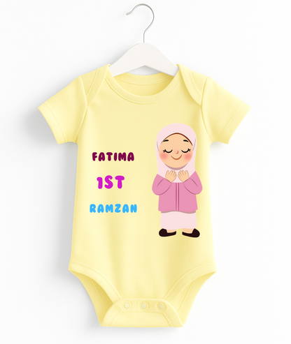 Custom Name  1st Ramzan Baby Romper