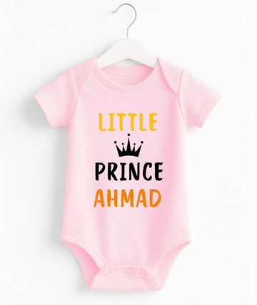 Custom Crown Name Prince Baby Romper