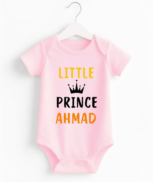 Custom Crown Name Prince Baby Romper