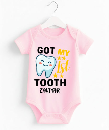 Customize 1st Tooth Baby Romper