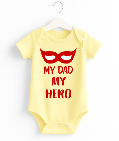 My Dad My Hero Customize Baby Romper