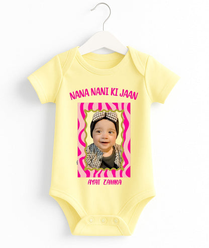 Custom Text And Pic Baby Romper