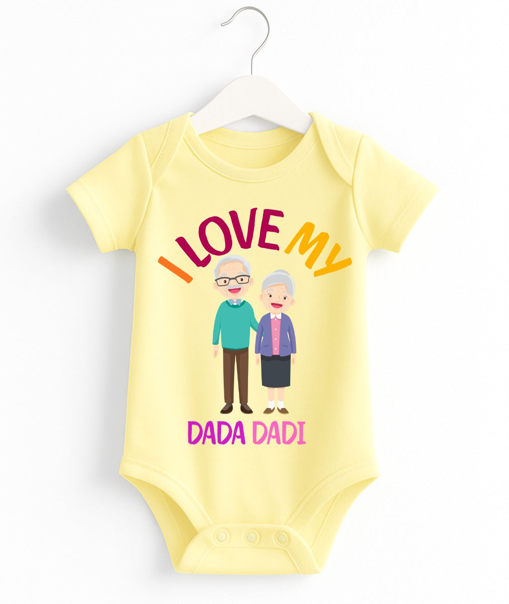 I Love My Dada Dadi Customize Baby Romper