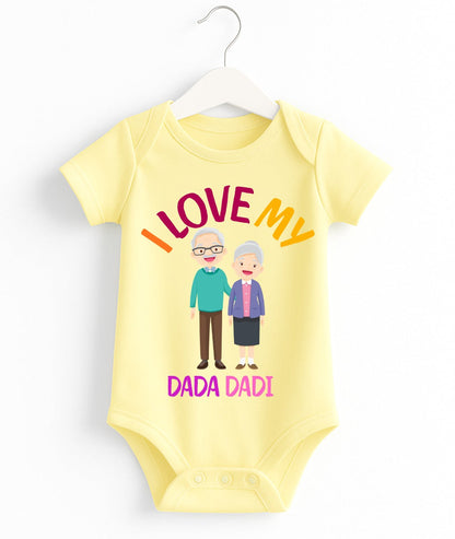 I Love My Dada Dadi Customize Baby Romper