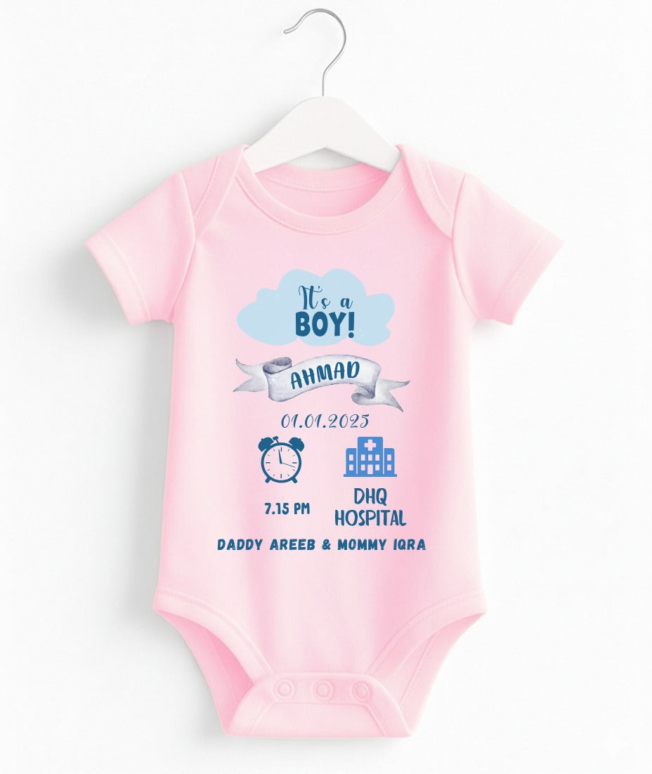 Customize Baby Boy Romper