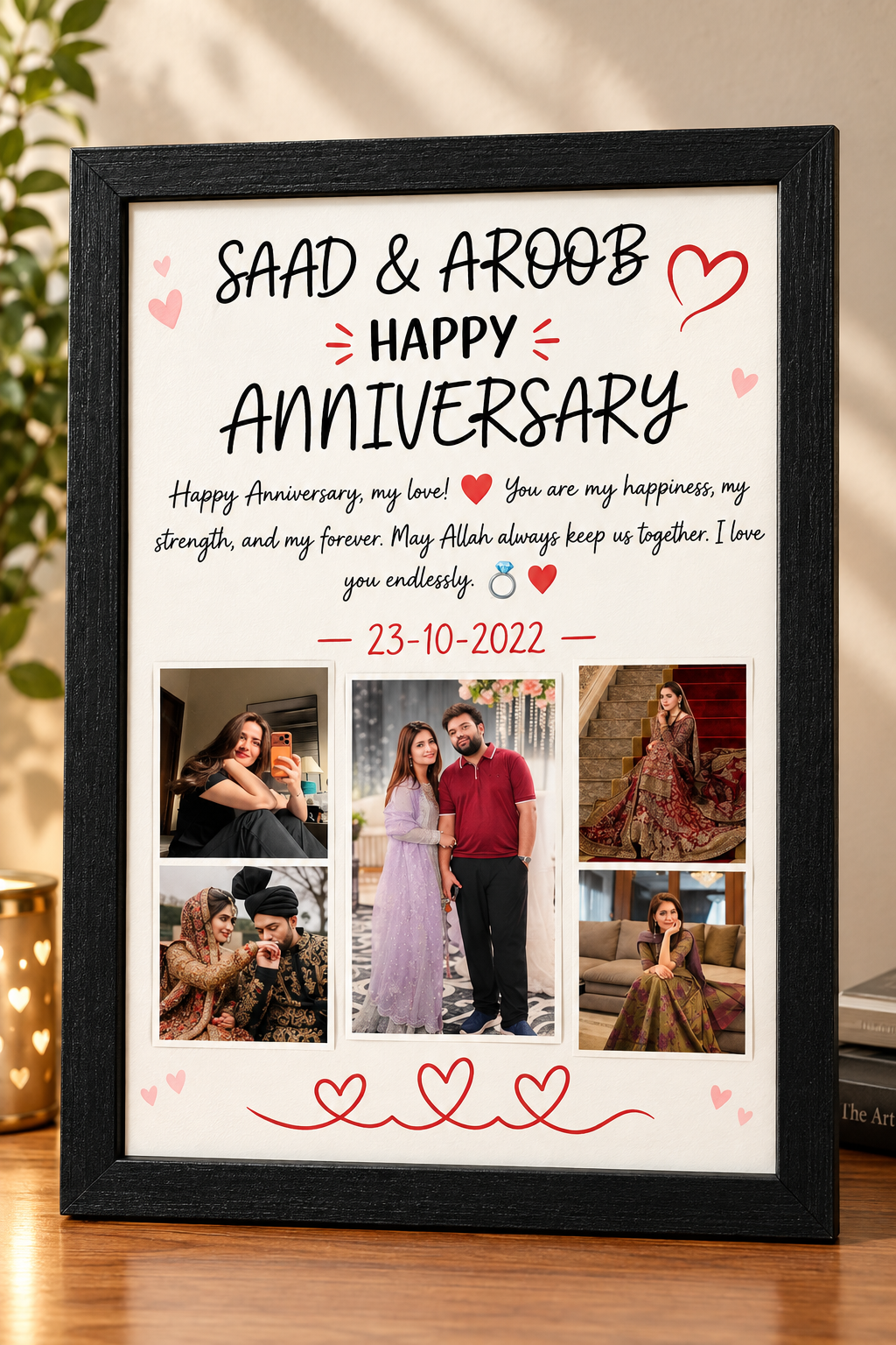 Personalized Anniversary Frame