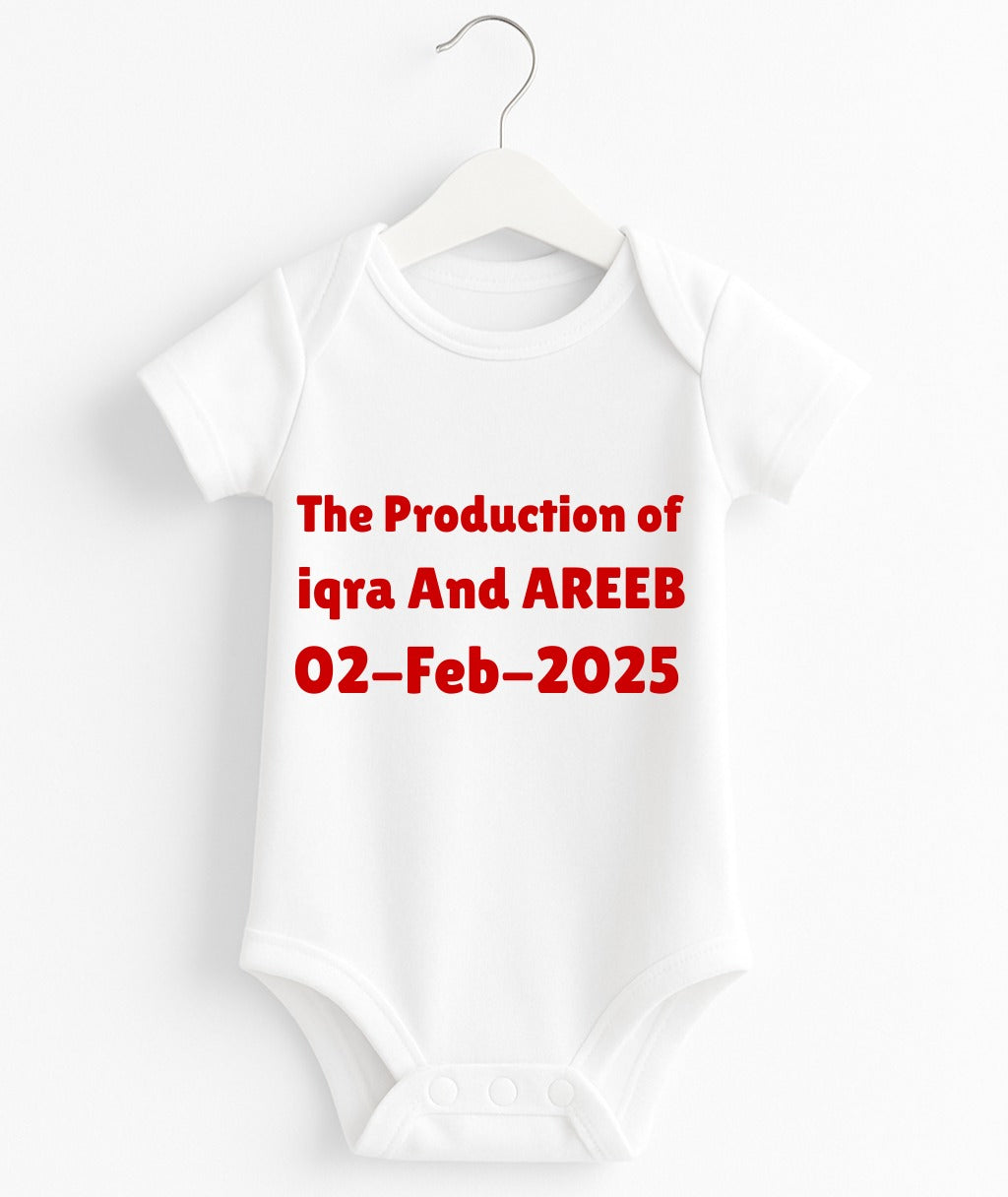 Custom Text Baby Romper