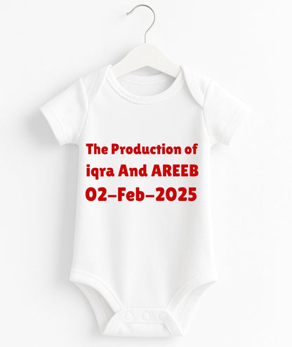 Custom Text Baby Romper