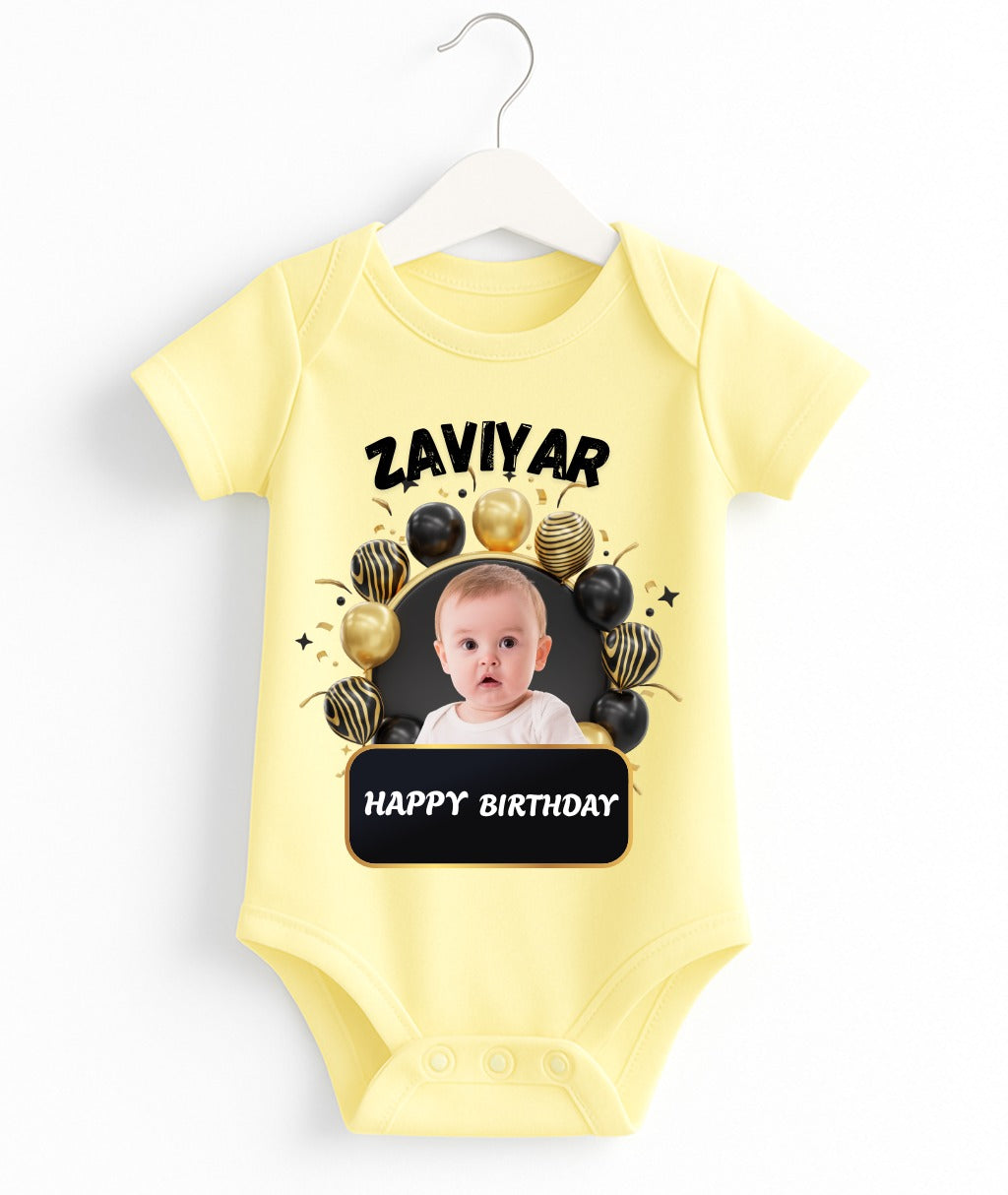 Custom Name And Pic Birthday Romper