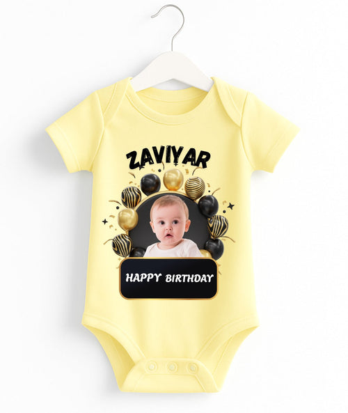 Custom Name And Pic Birthday Romper