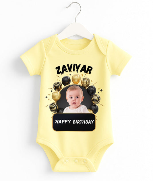 Custom Name And Pic Birthday Romper