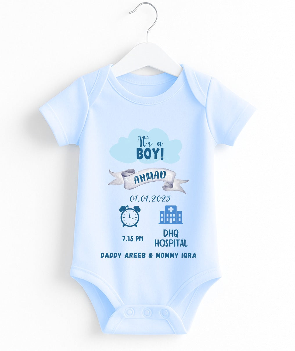 Customize Baby Boy Romper