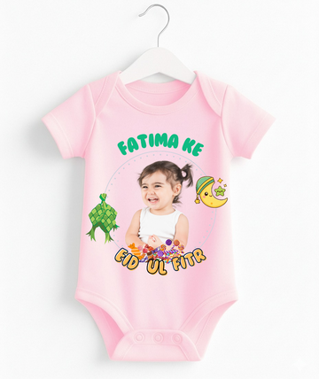 Customize Name & Pic Eid Ul Fitr Romper