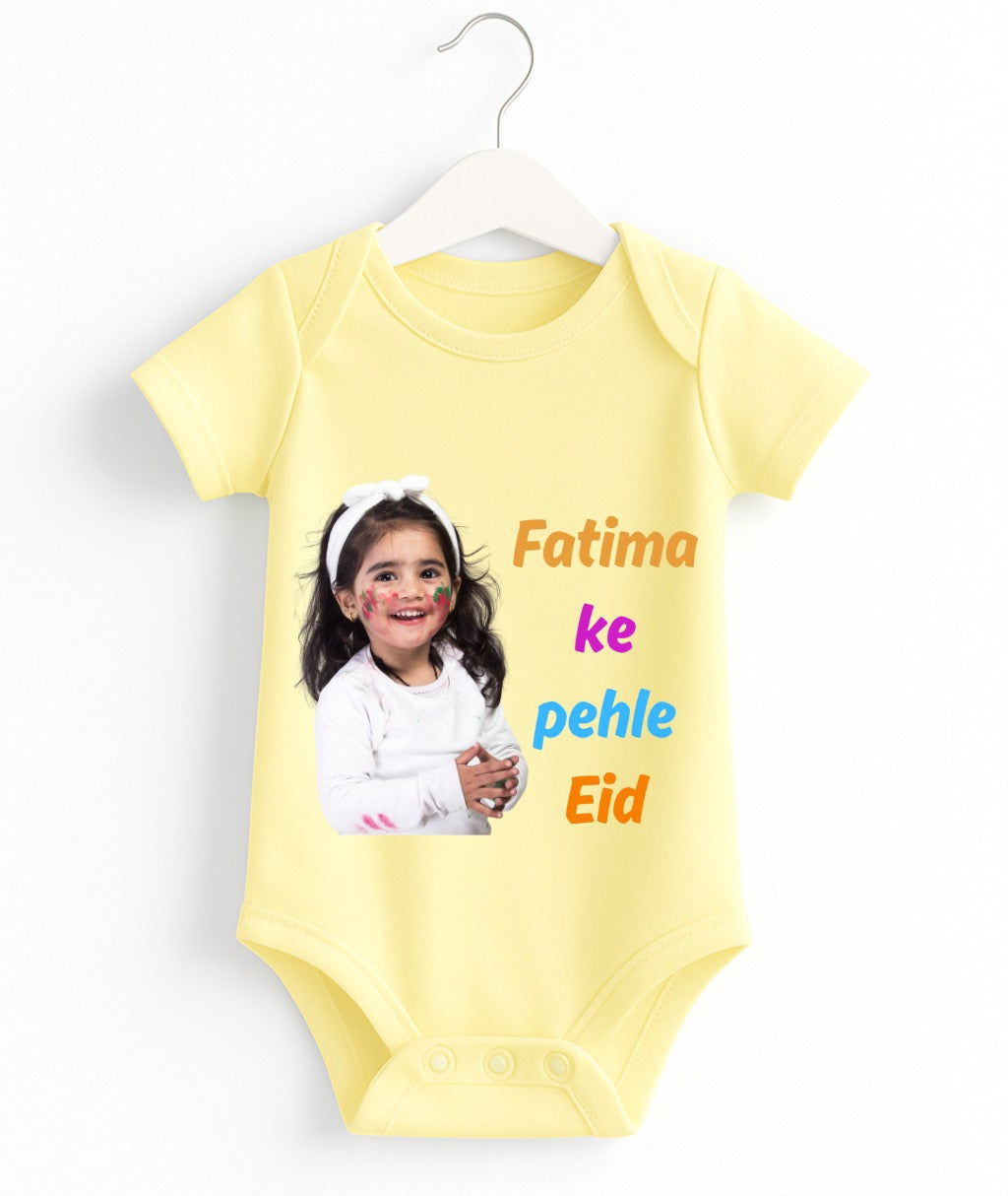 Customize Name & Pic Eid Romper
