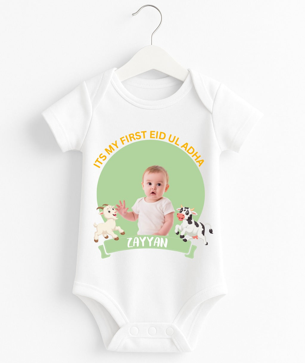 Custom Name And Pic Eid UL Adha Romper